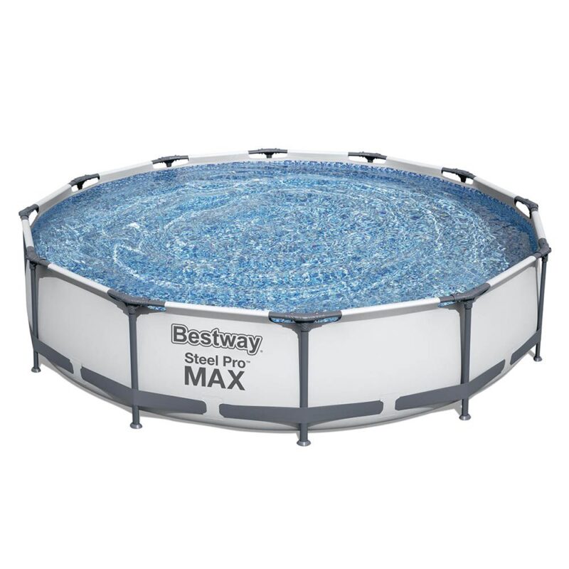 12ft Steel Pro Max Round Pool Set 1